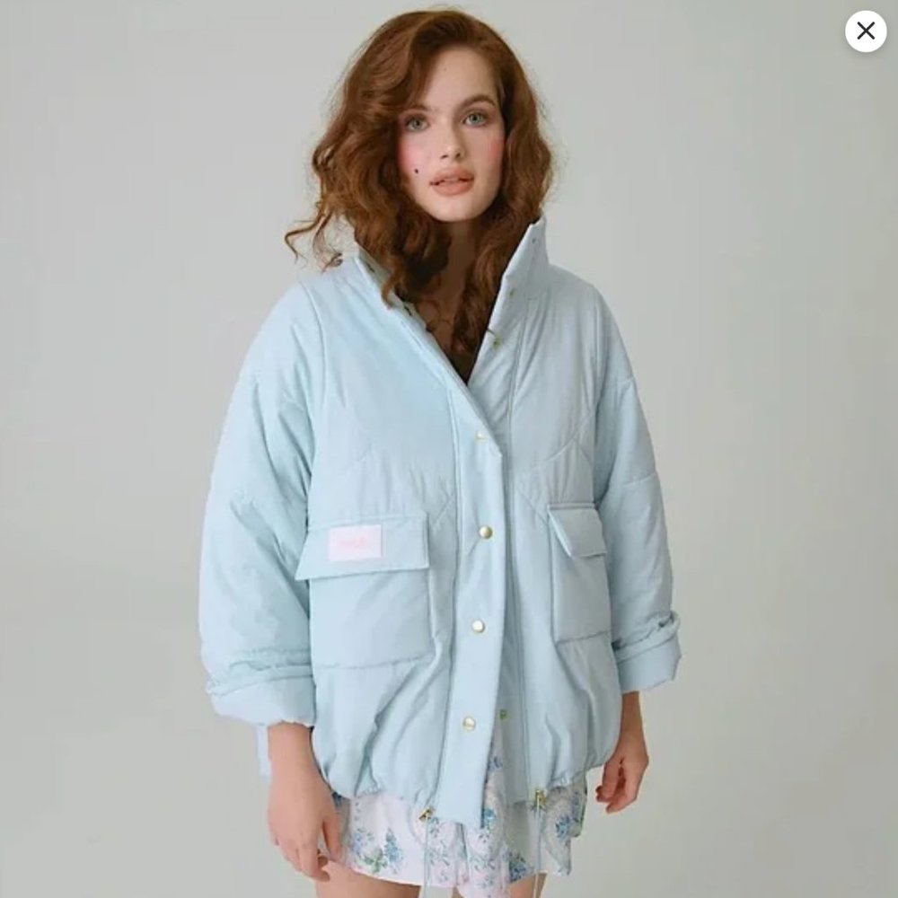 Selkie Oversized Quilted Puffer Puff Coat Jacket XS